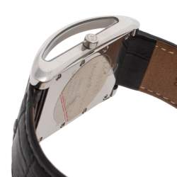 Pre Owned Aigner Silver Stainless Steel Alligator Modena Nudo A16100 Men's Wristwatch 30 mm