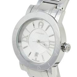 مملوكة مسبقًا Aigner Silver Stainless Steel Cortina A26000 Men's Wristwatch 41 mm