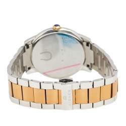 مملوكة مسبقًا Aigner Silver Two Tone Stainless Steel Padua A24021 Men's Wristwatch 42 mm