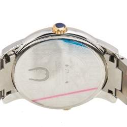 مملوكة مسبقًا Aigner Silver Two Tone Stainless Steel Padua A24021 Men's Wristwatch 42 mm