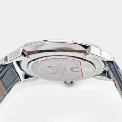 Aigner Black Stainless Steel Leather Treviso A44000 Men's Wristwatch 42 mm Cufflinks and Pen Set 