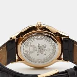 Pre Owned Aigner Silver Two Tone Stainless Steel Trevisio A44100 Men's Wristwatch 42 mm