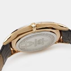 Pre Owned Aigner Silver Two Tone Stainless Steel Trevisio A44100 Men's Wristwatch 42 mm