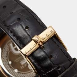 Pre Owned Aigner Silver Two Tone Stainless Steel Trevisio A44100 Men's Wristwatch 42 mm