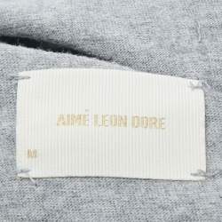 Aime Leon Dore Grey Cotton Knit Sweatshirt S