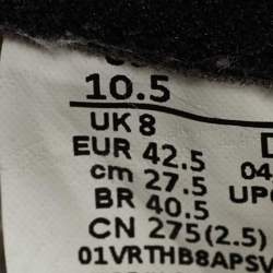 Pre Owned Air Jordans Green/White Leather Jordan 1 Retro High Top Sneakers Size 44.5