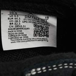 Pre Owned Air Jordans Black Nubuck Leather Jordan 1 Retro Low OG SP Travis Scott Black Phantom Sneakers Size 44.5