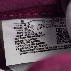 Pre Owned Air Jordans Burgundy/White Leather Jordan 1 Retro High Bordeaux Sneakers Size 37.5