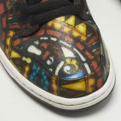 Pre Owned Air Jordans SB Dunk High Concepts Size 45.5 Multicolor Leather and PVC High Top Sneakers