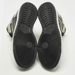 Pre Owned Air Jordans SB Dunk High Concepts Size 45.5 Multicolor Leather and PVC High Top Sneakers