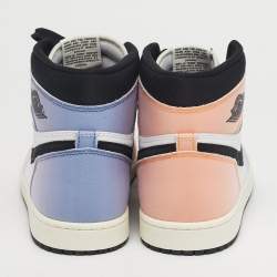 Pre Owned حذاء رياضي جوردن 1 ريترو هاي نوتيرال هيبر كريمسون جلد وسويدي أسود/رصاصي مقاس 40.5