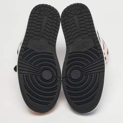 Pre Owned حذاء رياضي جوردن 1 ريترو هاي نوتيرال هيبر كريمسون جلد وسويدي أسود/رصاصي مقاس 40.5