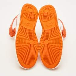 Pre Owned حذاء رياضي آير جوردانز 1 هايتوب جلد أسود/أخضر داكن مقاس 42.5