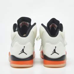 مملوكة مسبقًا Air Jordans Jordan 5 Retro Shattered Backboard Size 44.5 Cream Leather High Top Sneakers