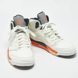 مملوكة مسبقًا Air Jordans Jordan 5 Retro Shattered Backboard Size 44.5 Cream Leather High Top Sneakers