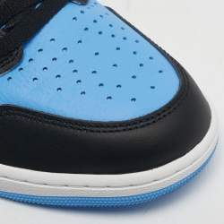 Pre Owned حذاء رياضي اير جوردان 1 ريترو جوردان جلد أخضر/أسود بعنق مرتفع مقاس 45