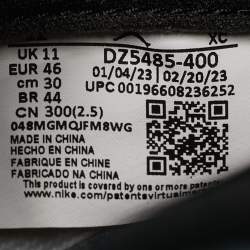 Pre Owned حذاء رياضي اير جوردان 1  ريترو جوردان جلد أخضر/أسود بعنق مرتفع مقاس 45