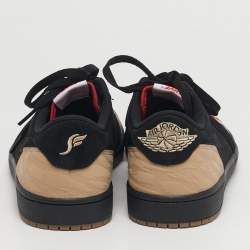 مملوكة مسبقًا حذاء رياضي اير جوردان اير جوردان 1 متعدد الألوان جلد عنق منخفض مقاس 40.5