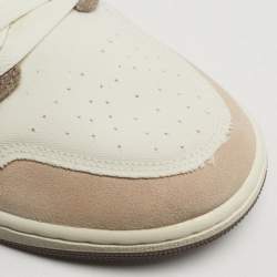 مملوكة مسبقًا حذاء رياضي أير جوردان أير جوردان 1 جلد أصفر عنق منخفض مقاس 38