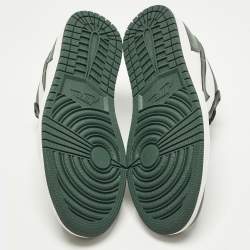 مملوكة مسبقًا حذاء رياضي أير جوردان 1 لوري جوردان أخضر/أسود جلد مقاس 45