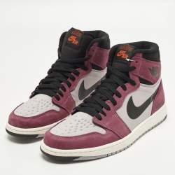 Pre Owned Air Jordans Jordan 1 Retro High Element Gore-Tex Berry Size 46 Multicolor Fabric and Leather Sneakers