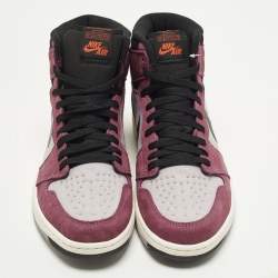Pre Owned Air Jordans Jordan 1 Retro High Element Gore-Tex Berry Size 46 Multicolor Fabric and Leather Sneakers