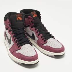 Pre Owned Air Jordans Jordan 1 Retro High Element Gore-Tex Berry Size 46 Multicolor Fabric and Leather Sneakers