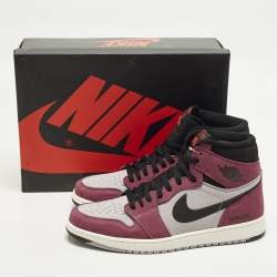 Pre Owned Air Jordans Jordan 1 Retro High Element Gore-Tex Berry Size 46 Multicolor Fabric and Leather Sneakers