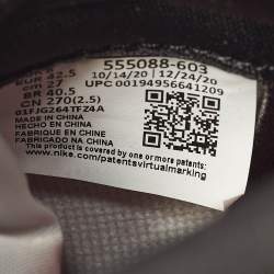 Pre Owned حذاء رياضي اير جوردان 1 ريترو جوردان جلد ثلاثي الألوان بعنق مرتفع مقاس 45