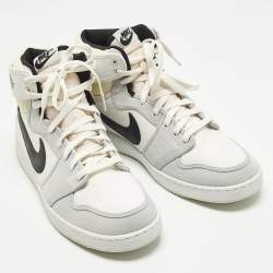 مملوكة مسبقًا حذاء رياضي اير جوردن جوردن 1 ريترو هاي جلد أخضر/أبيض مقاس 44.5