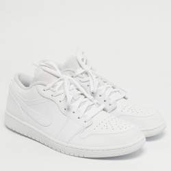 مملوكة مسبقًا حذاء رياضي اير جوردن جوردن 1 منخفض جلد برغندي/أسود داكن بنجر أسود مقاس 40.5