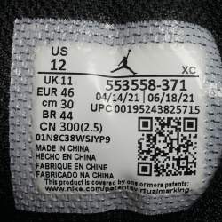 Pre Owned Air Jordans Jordan 1 Green Toe Size 46 Multicolor Leather Low Top Sneakers