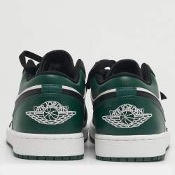 Pre Owned Air Jordans Jordan 1 Green Toe Size 46 Multicolor Leather Low Top Sneakers