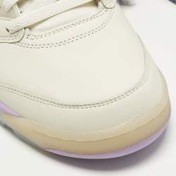 مملوكة مسبقًا حذاء رياضي إير جوردن 3 ريترو جلد أبيض/كحلي منتصف الليل مقاس 45