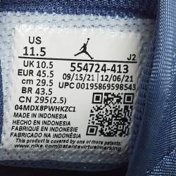 مملوكة مسبقًا Air Jordans Jordan 1 Mystic Navy Mint Foam Size 45.5 Multicolor Leather Mid Top Sneakers