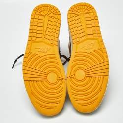 مملوكة مسبقًا Air Jordans Jordan 1 Retro OG Taxi Size 46 Multicolor Leather High Top Sneakers