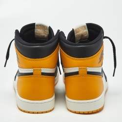 مملوكة مسبقًا Air Jordans Jordan 1 Retro OG Taxi Size 46 Multicolor Leather High Top Sneakers