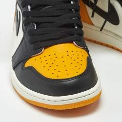 مملوكة مسبقًا Air Jordans Jordan 1 Retro OG Taxi Size 46 Multicolor Leather High Top Sneakers