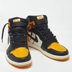 مملوكة مسبقًا Air Jordans Jordan 1 Retro OG Taxi Size 46 Multicolor Leather High Top Sneakers