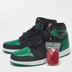 مملوكة مسبقًا حذاء رياضي إير جوردان جوردان 1 ريترو هاي أو جي داكن مارينا بلو جلد أزرق/أسود بعنق مرتفع مقاس 45.5