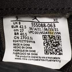 Pre Owned Air Jordans Jordan 1 Retro OG Bred Size 42.5 Black /Red Patent Leather High Top Sneakers