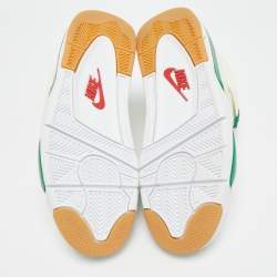 مملوكة مسبقًا Air Jordans 4 Retro Size 40 Tricolor Leather and Suede High Top Sneakers