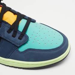 مملوكة مسبقًا Air Jordans Jordan 1 FlyEase Bio Hack Size 45.5 Multicolor Nubuck Leather Low Top Sneakers