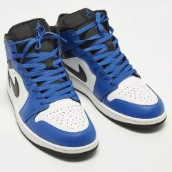 مملوكة مسبقًا Air Jordans Jordan 1 Game Royal Size 46 Multicolor Leather Mid Top Sneakers