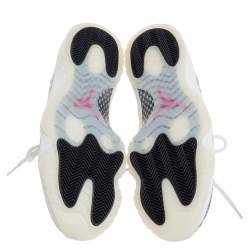 Pre Owned Jordan Grey Leather Air Jordan 11 Retro Low Snakeskin Light Bone Sneakers Size 45