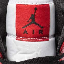 Air Jordan Multicolor Leather Air Jordan 1 Mid Chicago Black Toe Sneakers Size 42