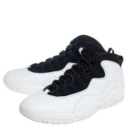 Pre Owned Air Jordan 10 Retro "I'm Back" Summit White Sneakers Size 47.5