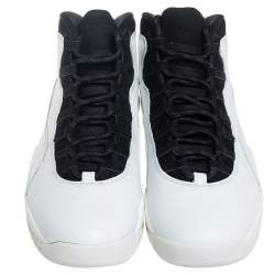 Pre Owned Air Jordan 10 Retro "I'm Back" Summit White Sneakers Size 47.5