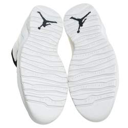 Pre Owned Air Jordan 10 Retro "I'm Back" Summit White Sneakers Size 47.5