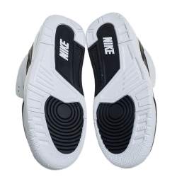 Pre Owned Air Jordan White/Black Leather Air Jordan 3 Retro Fragment Low Top Sneakers Size 41